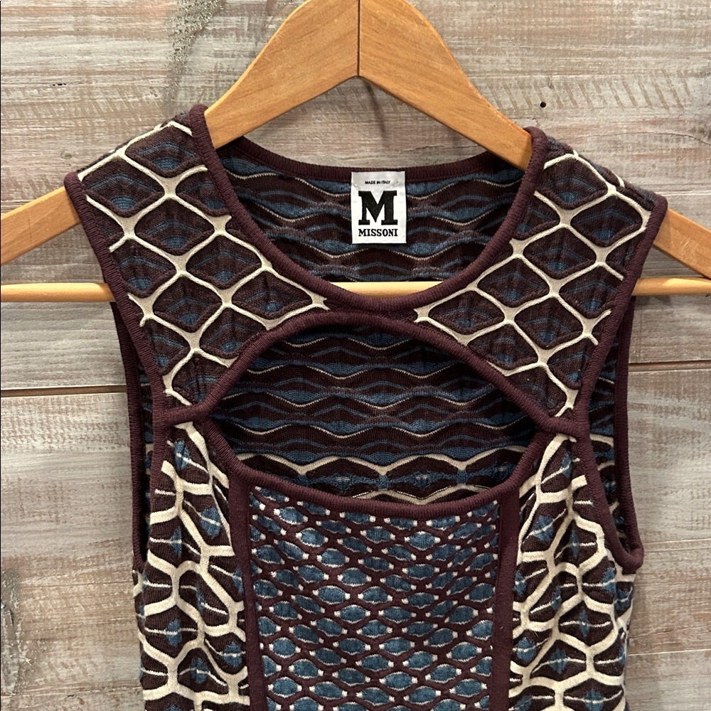 Like New Missoni Geometric Patterned Sleeveless D… - image 2